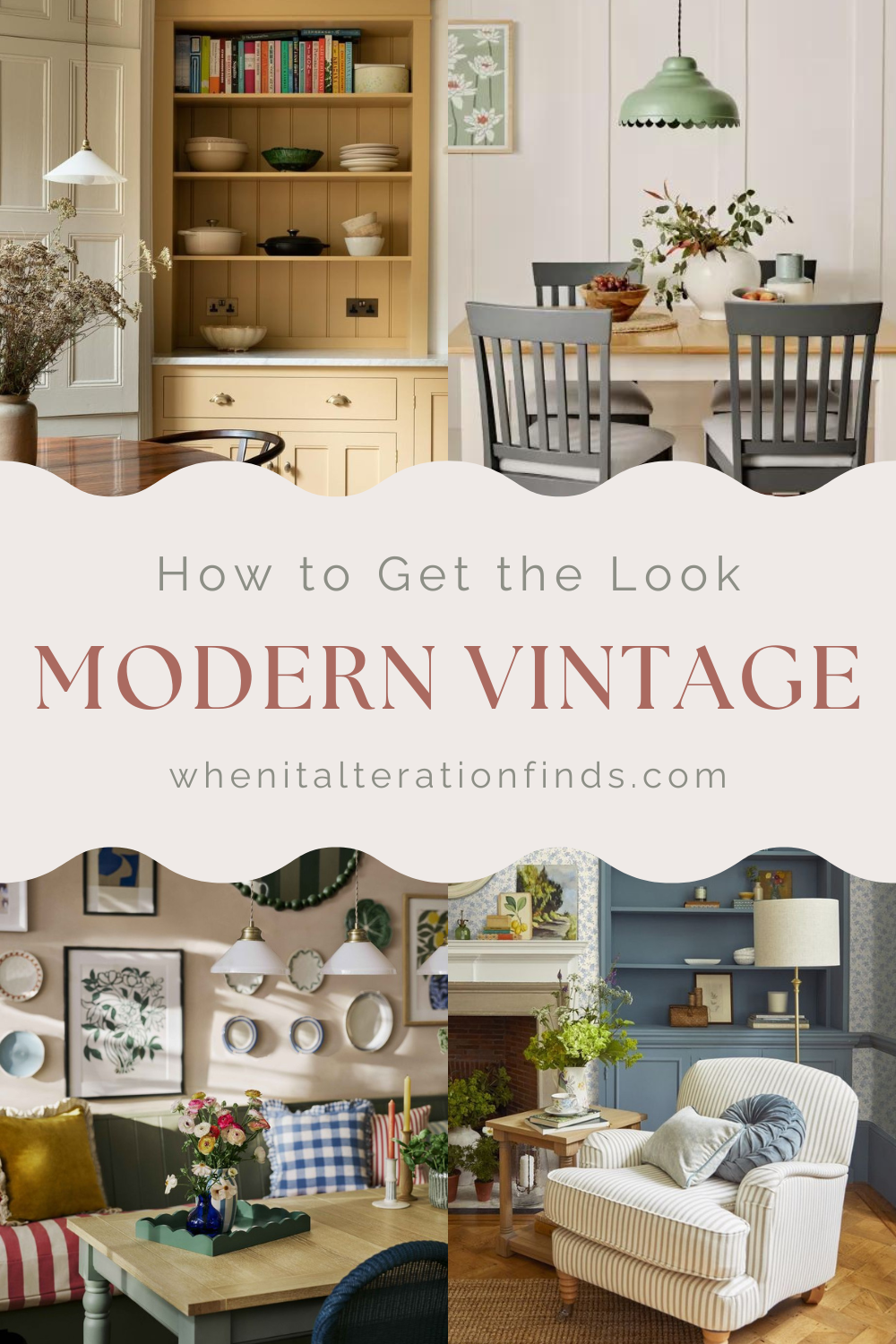 How to get the modern vintage decor look | When It Alteration Finds